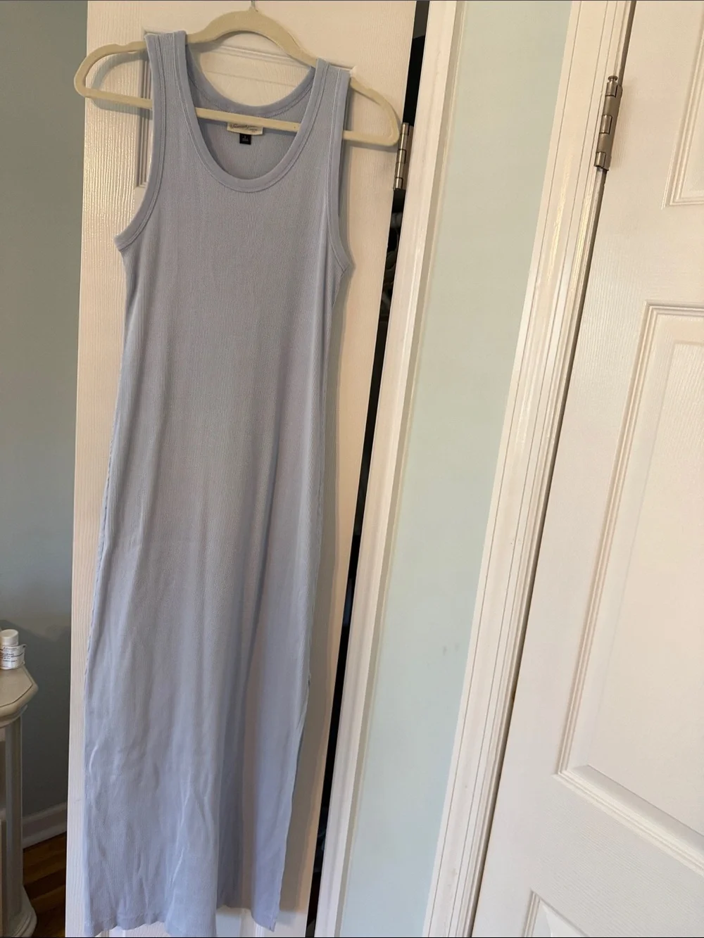Universal Thread Light Blue Ribbed Tank Maxi Dress - Picture 1 of 5